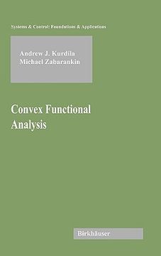 portada convex functional analysis (en Inglés)