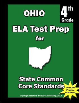 portada Ohio 4th Grade ELA Test Prep: Common Core Learning Standards (en Inglés)