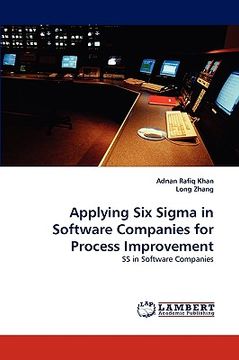 portada applying six sigma in software companies for process improvement (en Inglés)