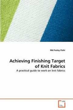 portada achieving finishing target of knit fabrics (en Inglés)