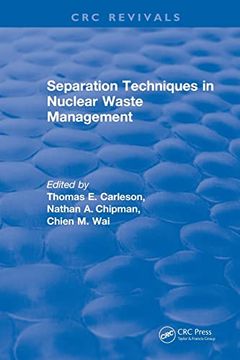 portada Separation Techniques in Nuclear Waste Management (1995) (Crc Press Revivals) (in English)