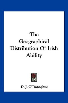 portada the geographical distribution of irish ability (en Inglés)