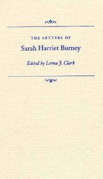 portada letters of sarah harriet burney (en Inglés)