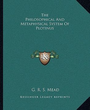 portada the philosophical and metaphysical system of plotinus