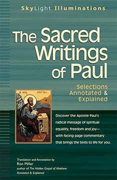 portada The Sacred Writings of Paul: Selections Annotated & Explained (Skylight Illuminations) (in English)
