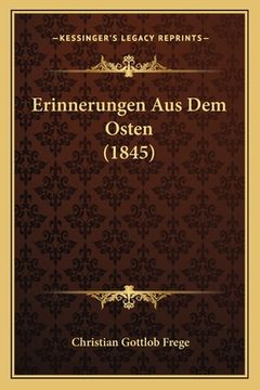 portada Erinnerungen Aus Dem Osten (1845) (en Alemán)