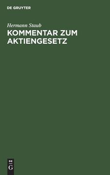 portada Kommentar zum Aktiengesetz (German Edition) [Hardcover ] (en Alemán)