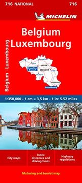 portada Belgium & Luxembourg - Michelin National map 716: Stra? En- und Tourismuskarte 1: 350 000 (Michelin Maps, 716)