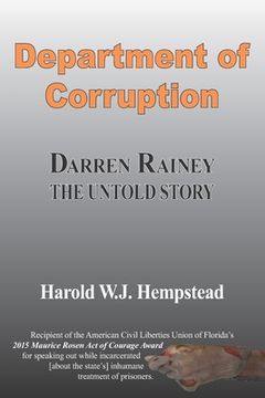 portada Department of Corruption: Darren Rainey The Untold Story (in English)