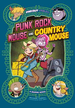 portada Punk Rock Mouse and Country Mouse: A Graphic Novel (en Inglés)