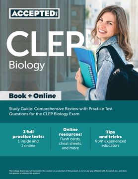portada CLEP Biology Study Guide: Comprehensive Review with Practice Test Questions for the CLEP Biology Exam (en Inglés)
