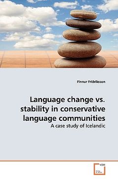 portada language change vs. stability in conservative language communities (en Inglés)