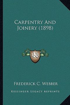 portada carpentry and joinery (1898) (in English)