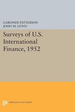 portada Surveys of U. Su International Finance, 1952 (Princeton Legacy Library) (en Inglés)