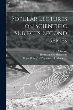 portada Popular Lectures on Scientific Subjects. Second Series