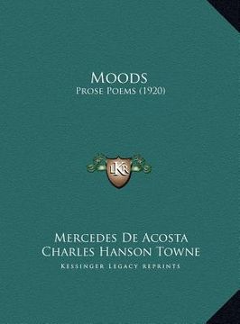 portada moods moods: prose poems (1920) (in English)