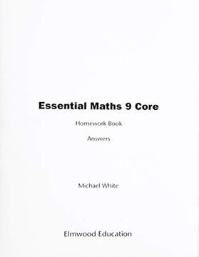 portada Essential Maths 9 Core Homework Answers (en Inglés)