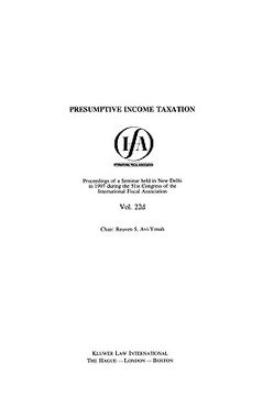 portada ifa: presumptive income taxation (en Inglés)