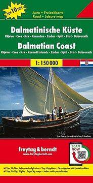 portada Dalmatinische Küste, Rijeka-Cres-Krk-Kornaten-Zadar-Split-Brac-Dubrovnik. Autokarte. 1: 150 000.