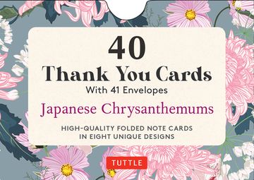 portada 40 Thank you Cards - Japanese Chrysanthemums: 4 1 (en Inglés)