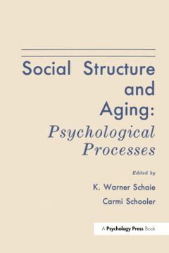 portada Social Structure and Aging: Psychological Processes (en Inglés)