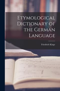 portada Etymological Dictionary of the German Language (en Inglés)