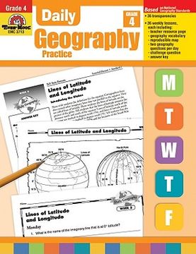 portada daily geography practice, grade 4 (in English)