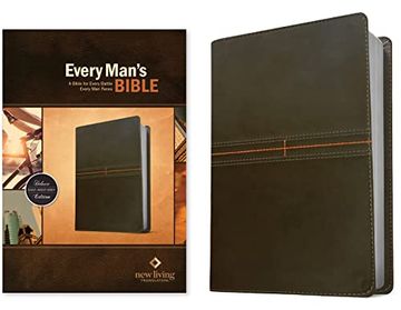portada Every Man'S Bible nlt (Leatherlike, East–West Grey) (en Inglés)