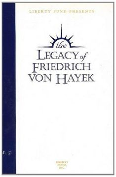 portada The Legacy of Friedrich von Hayek Audio Tapes: Seven-Volume set (Audio Tapes 7 vol set (Usa))