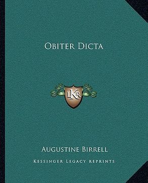 portada obiter dicta (en Inglés)