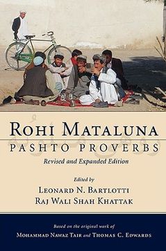 portada rohi mataluna: pashto proverbs (en Inglés)