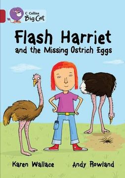 portada Flash Harriet and the Missing Ostrich Eggs. By Karen Wallace (in English)