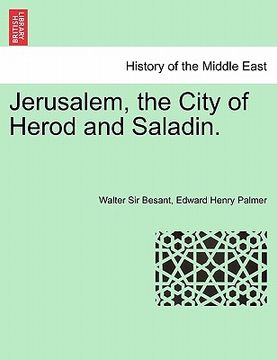 portada jerusalem, the city of herod and saladin. new edition (en Inglés)