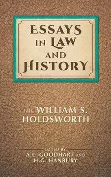 portada Essays in Law and History 