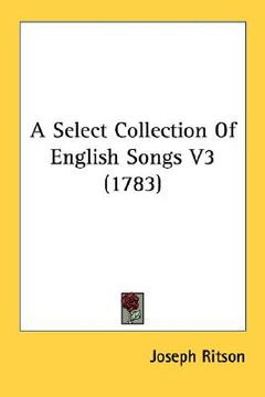 portada a select collection of english songs v3 (1783) (in English)