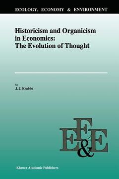 portada historicism and organicism in economics: the evolution of thought (en Inglés)