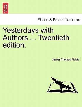 portada yesterdays with authors ... twentieth edition. (en Inglés)
