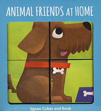 portada Animal Friends at Home. Jigsaw Cubes and Book. Ediz. A Colori. Con Gioco (Sassi Junior) (in English)