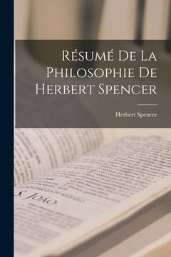 portada Résumé De La Philosophie De Herbert Spencer (en Francés)