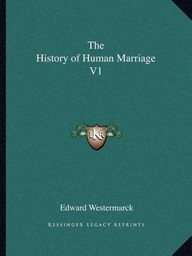 portada the history of human marriage v1 (en Inglés)