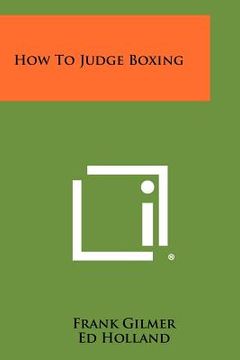 portada how to judge boxing (en Inglés)