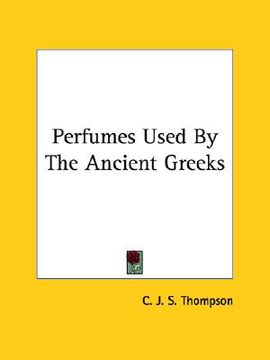 portada perfumes used by the ancient greeks (en Inglés)