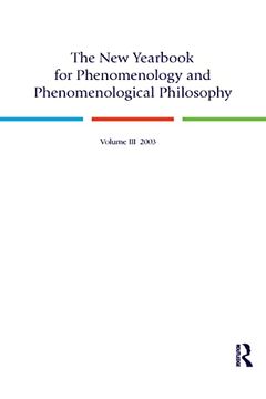 portada The new Yearbook for Phenomenology and Phenomenological Philosophy: Volume 3 (in English)