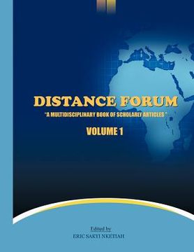 portada distance forum: "a multidisciplinary book of scholarly articles" (en Inglés)