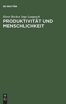 portada Produktivität und Menschlichkeit (en Alemán)