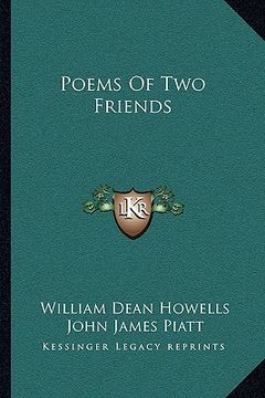 portada poems of two friends (en Inglés)