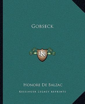 portada gobseck (en Inglés)