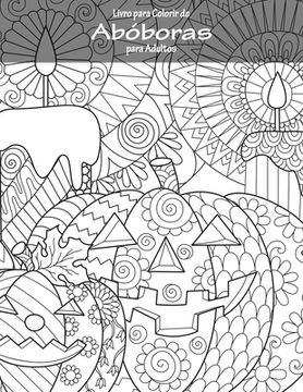 portada Livro para Colorir de Abóboras para Adultos (in Portuguese)