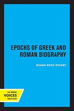 portada Epochs of Greek and Roman Biography: 4 (Sather Classical Lectures) (in English)
