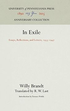 portada In Exile: Essays, Reflections and Letters, 1933-1947 (en Inglés)